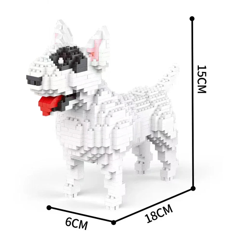 KNEW BUILT Dog Model Mini Building Block Toys