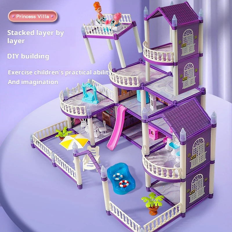 Royal Glow Princess Mansion DIY Playset