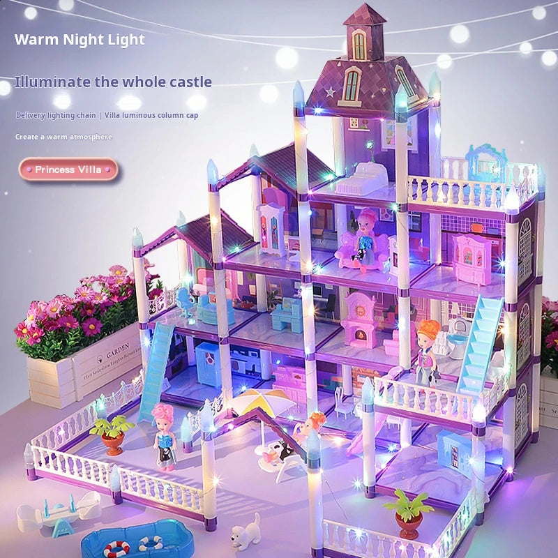 Royal Glow Princess Mansion DIY Playset