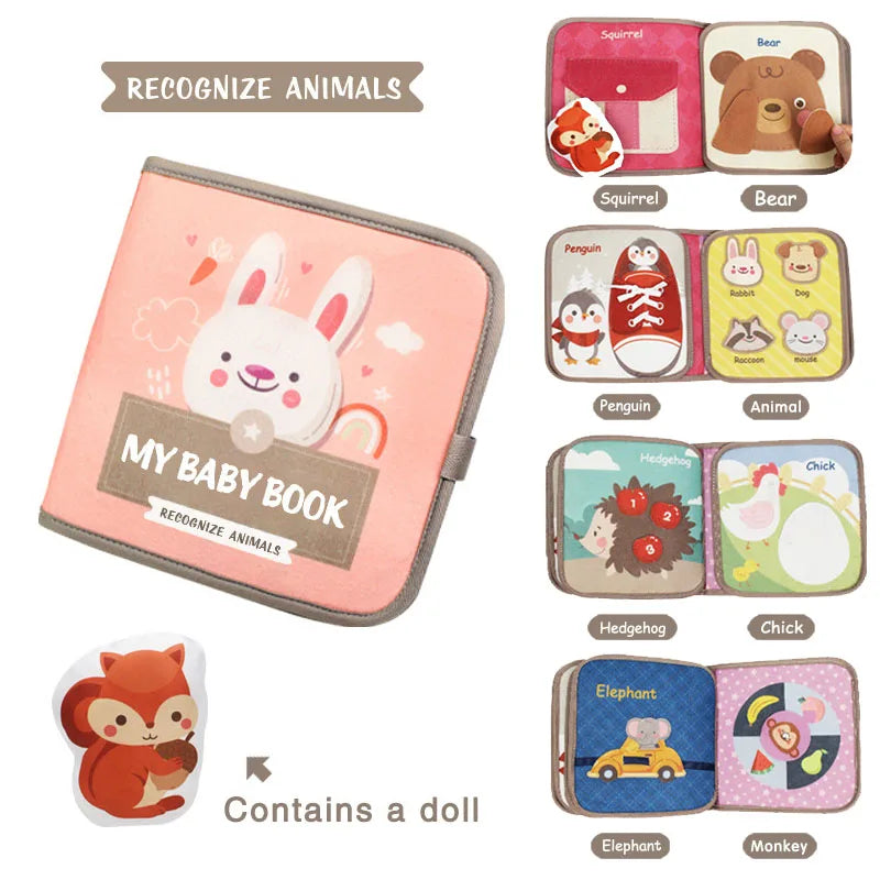 SnuggleLearn™ Baby Soft Animal Book