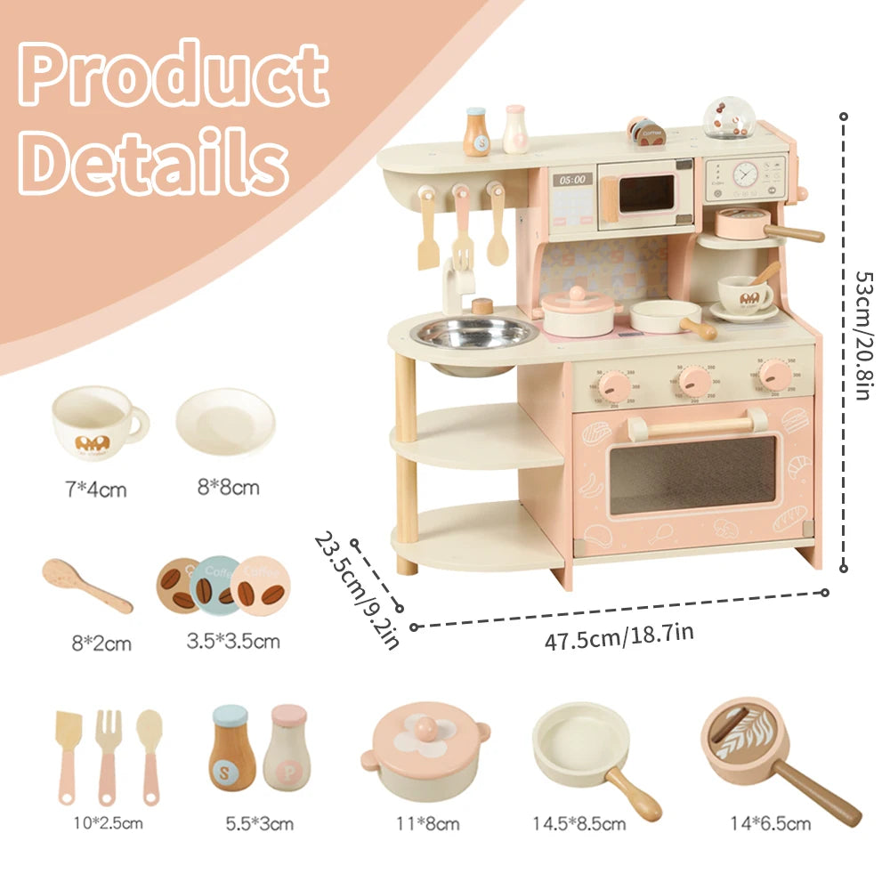 Blossom Bistro Wooden Play Kitchen