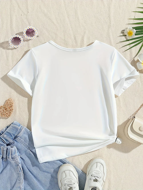 Casual Rainbow Printed T-shirt