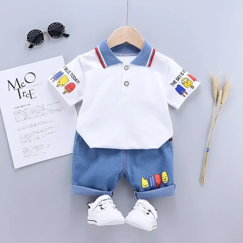 The Little Explorer Polo and Short Set