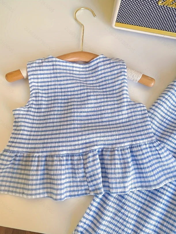 Cute Irregular Sleeveless Two-Piece