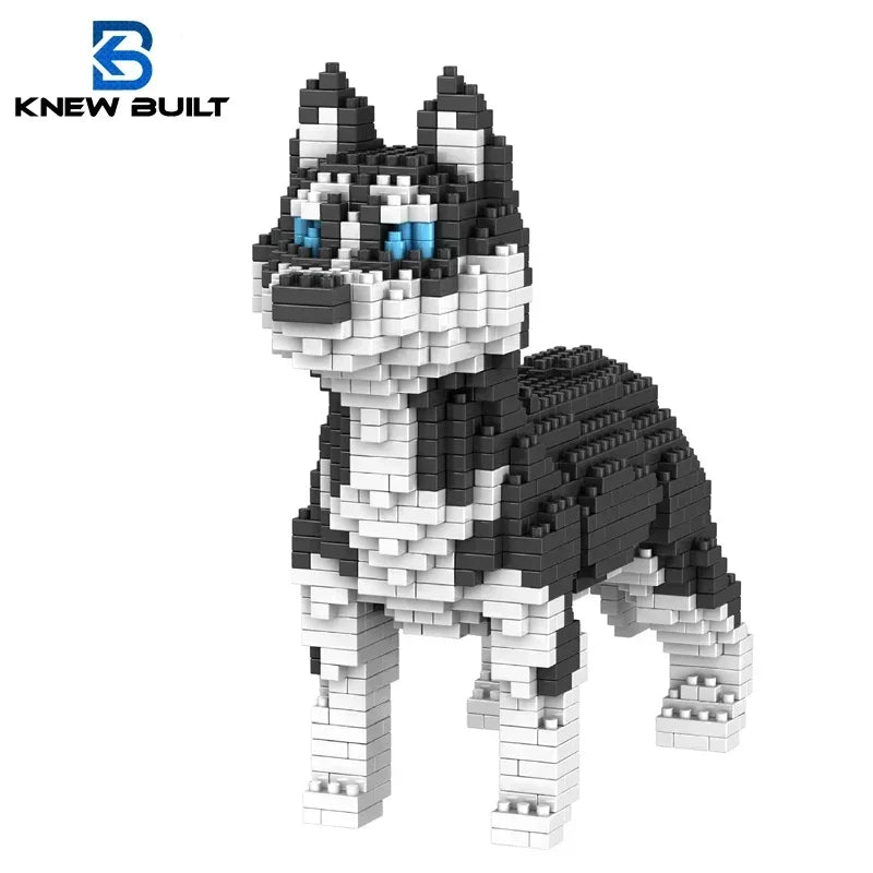 KNEW BUILT Dog Model Mini Building Block Toys