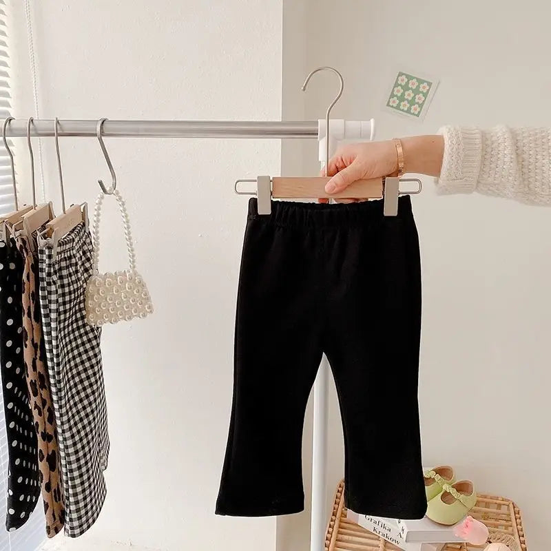 Girls Fashionable Flared Trousers