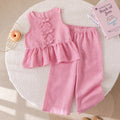 Humor Bear Summer Girls Two-piece Set