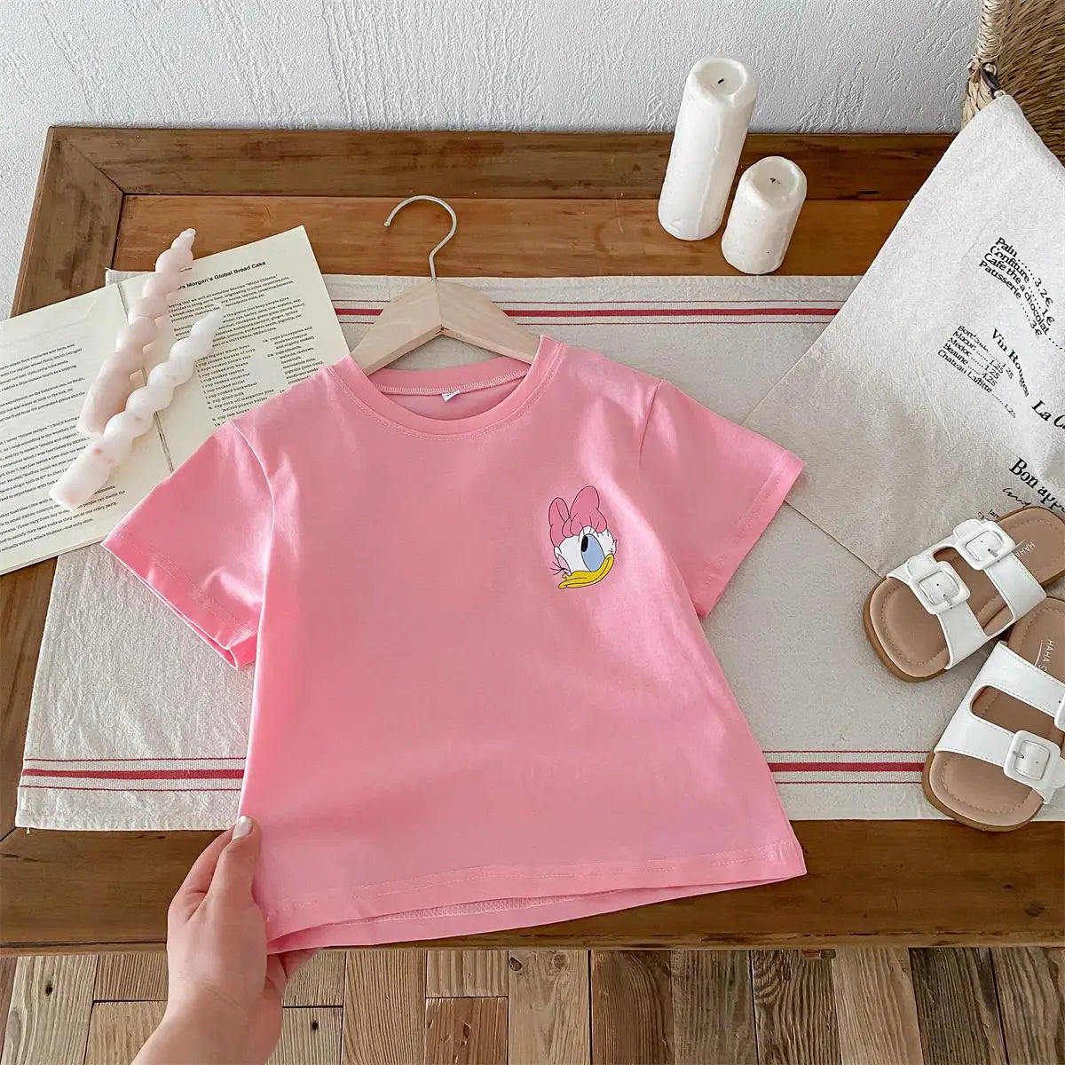 Girl's  Daisy Printed T-shirt