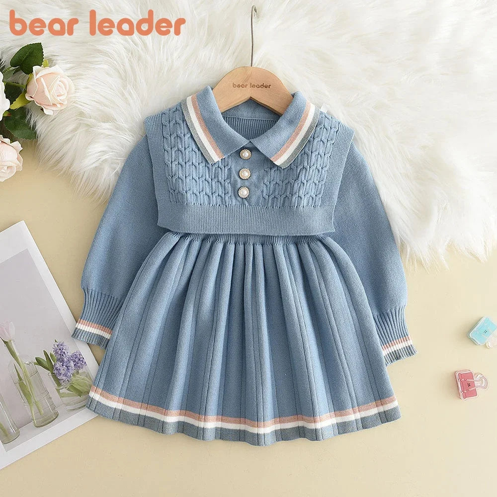 Retro Knitted Wool Dress