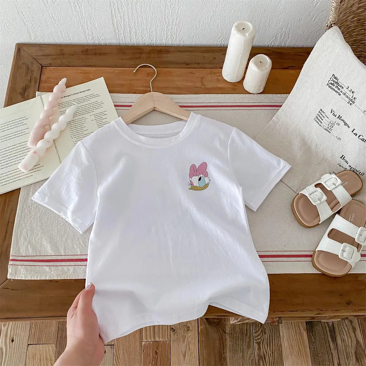 Girl's  Daisy Printed T-shirt