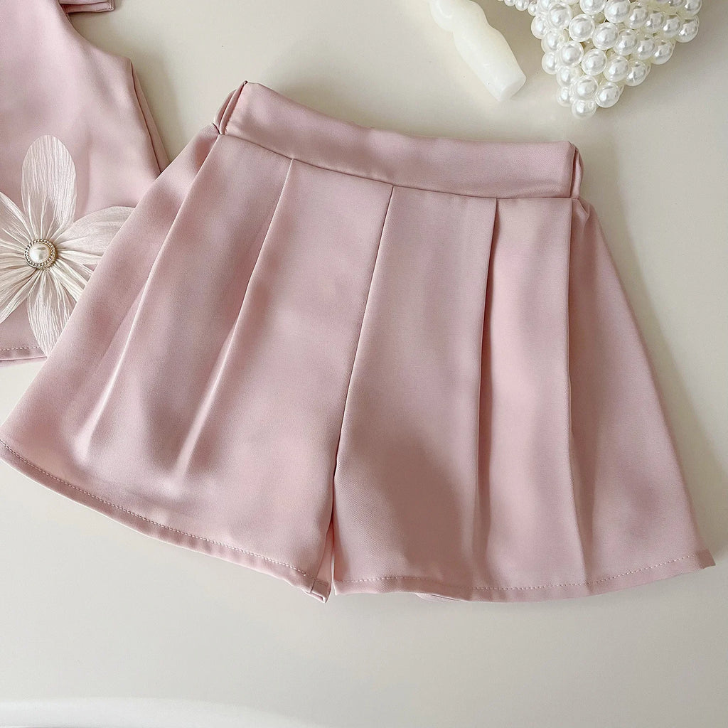 Summer Cute Three Flowers Two- Piece Set