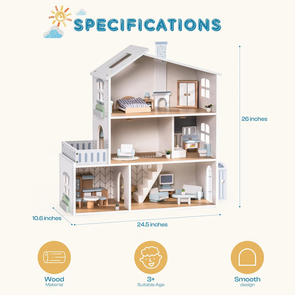 Nordic Dream Woodworks Luxury Dollhouse