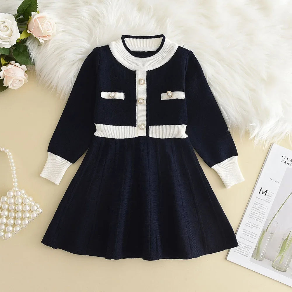 Retro Knitted Wool Dress
