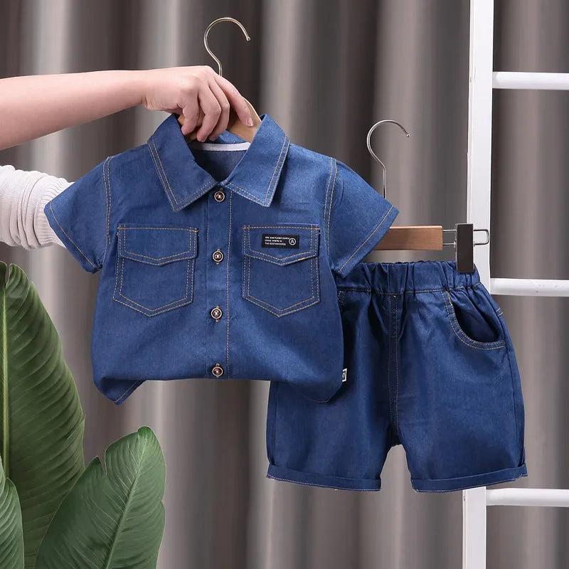 Denim Two-Piece Set