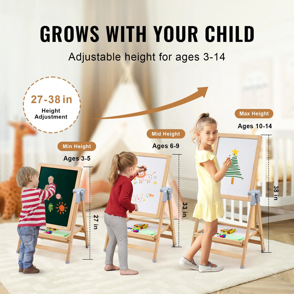 Creative Kids 2-in-1 Wooden Art Easel