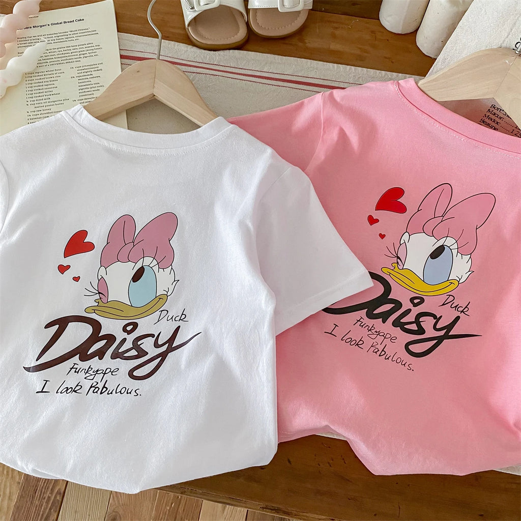 Girl's  Daisy Printed T-shirt