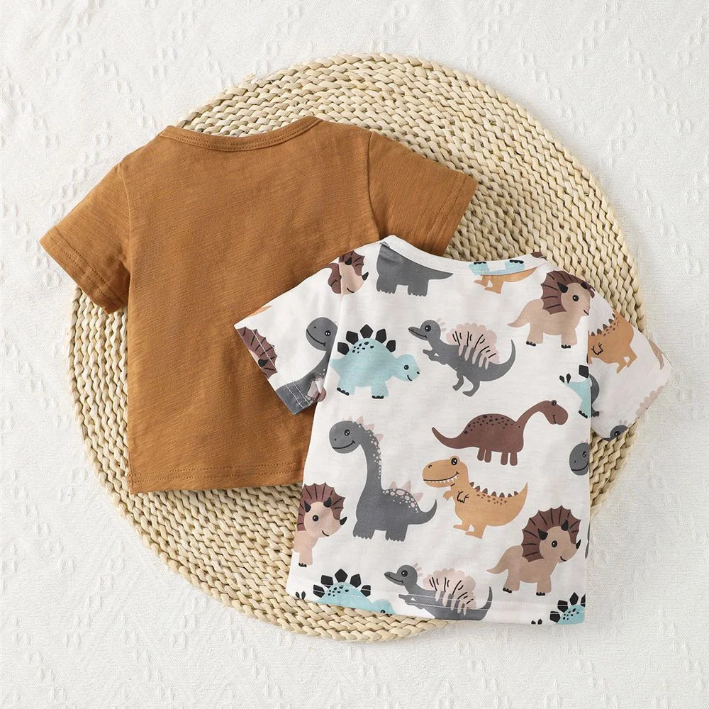 Dino Essential Cotton Tee 2PCS