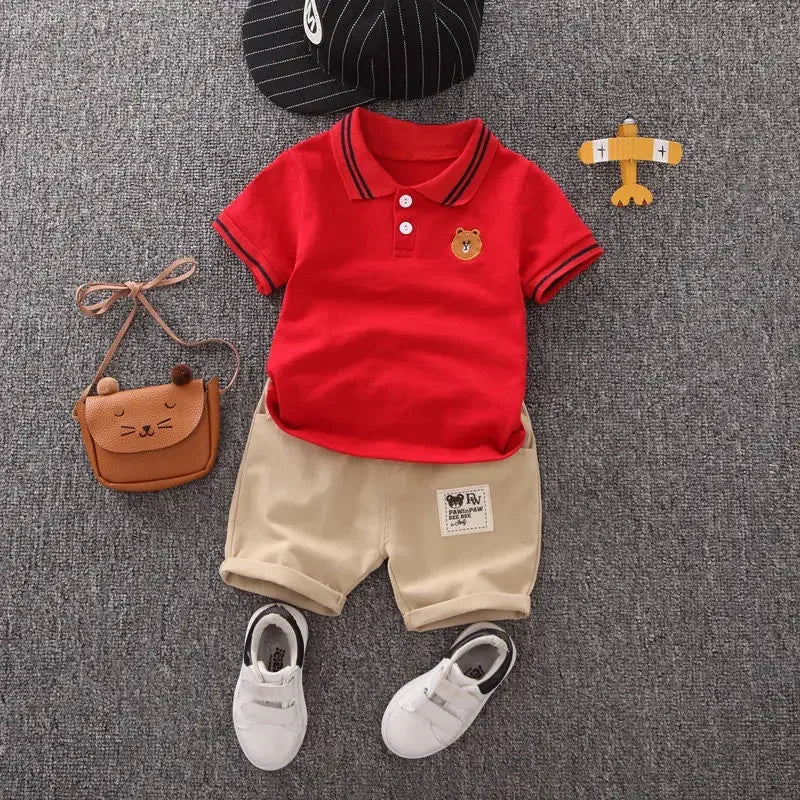 The Little Explorer Polo and Short Set