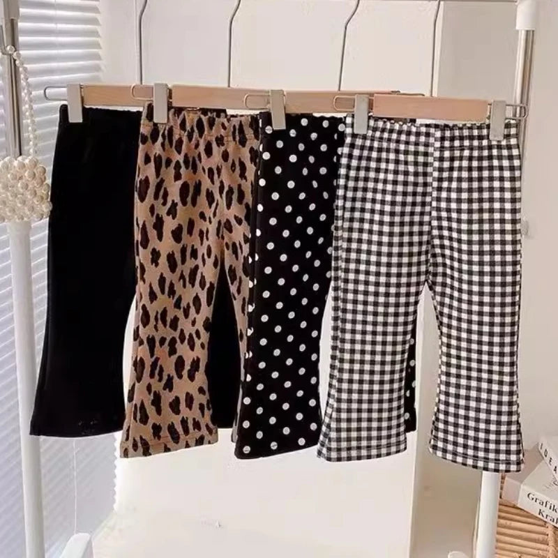 Girls Fashionable Flared Trousers