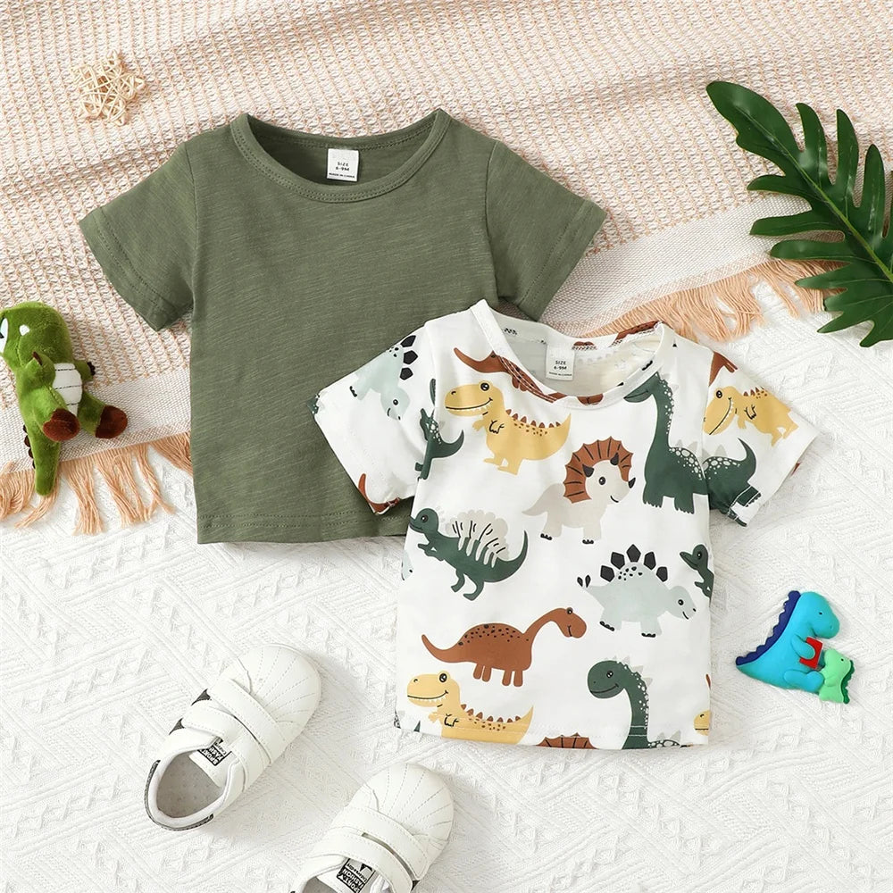 Dino Essential Cotton Tee 2PCS