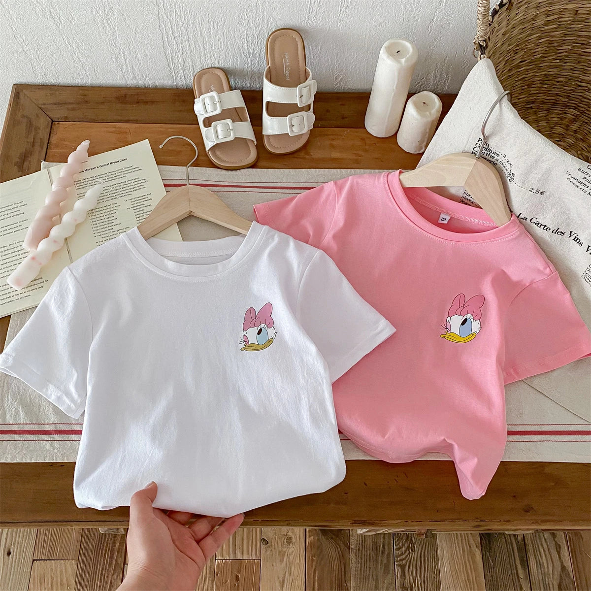 Girl's  Daisy Printed T-shirt