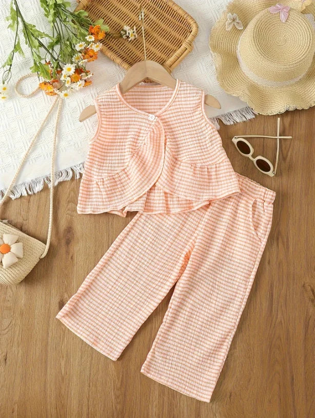 Cute Irregular Sleeveless Two-Piece