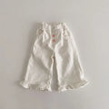 New Girl Pants Casual Ruffle Wide Leg