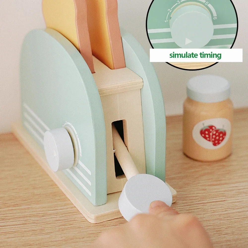 The Little Chef’s Wooden Toaster Set