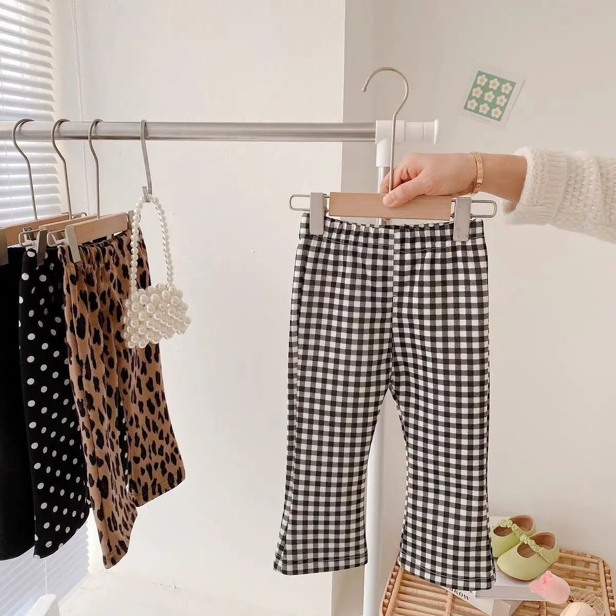 Girls Fashionable Flared Trousers