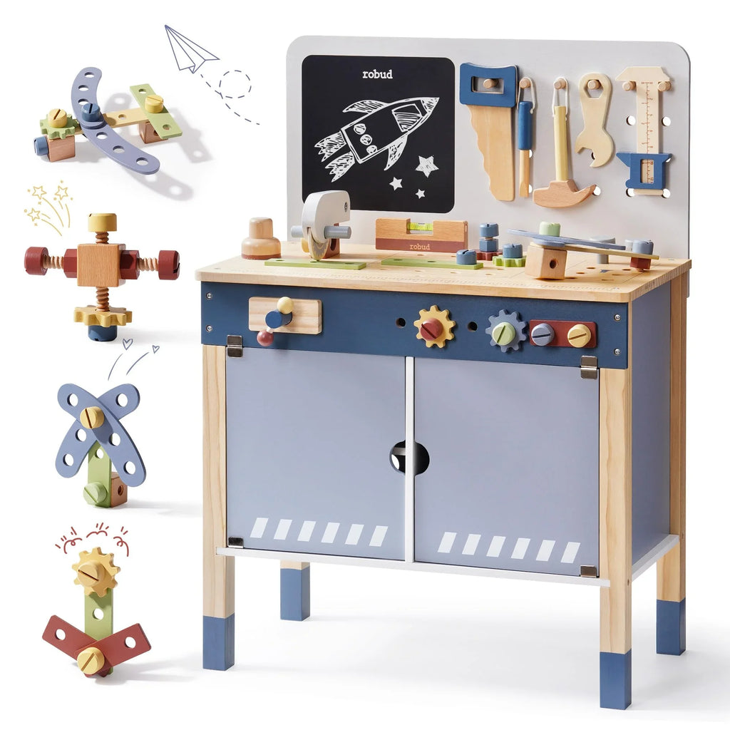 Little Builder Wooden Tool Bench