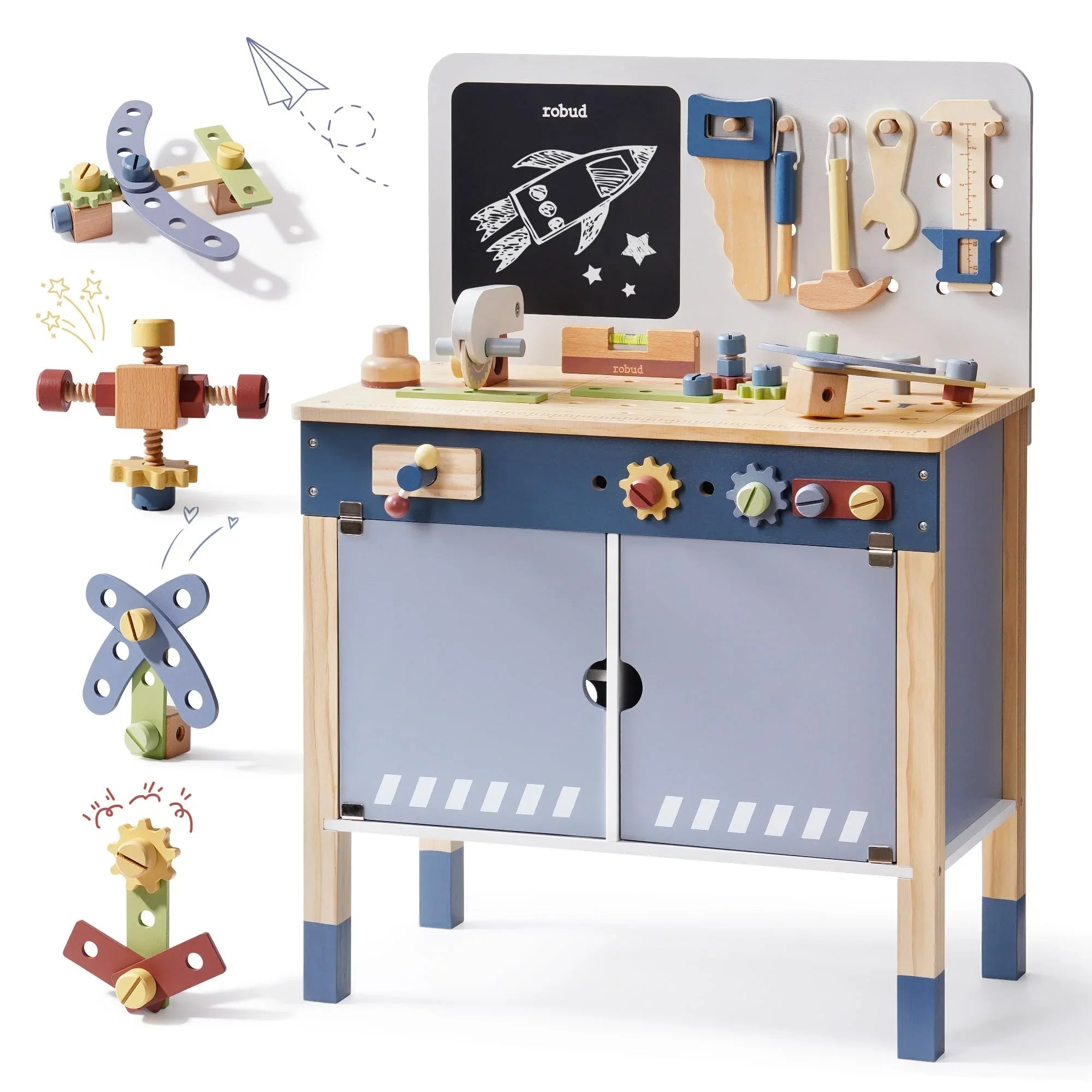 Little Builder Wooden Tool Bench