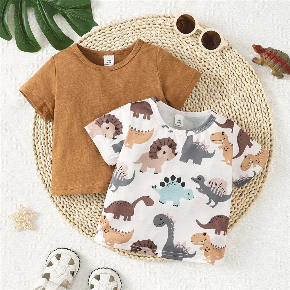 Dino Essential Cotton Tee 2PCS