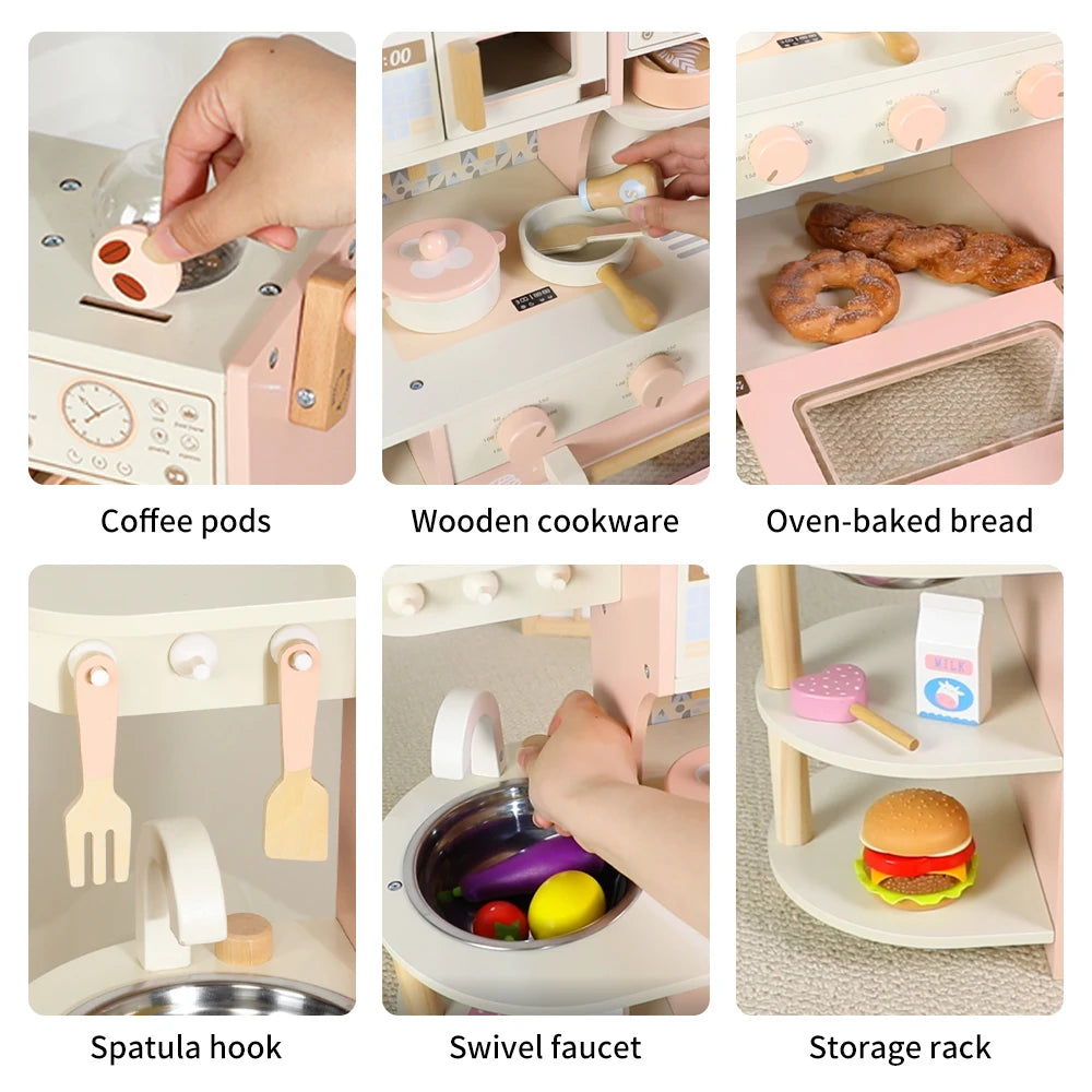 Blossom Bistro Wooden Play Kitchen