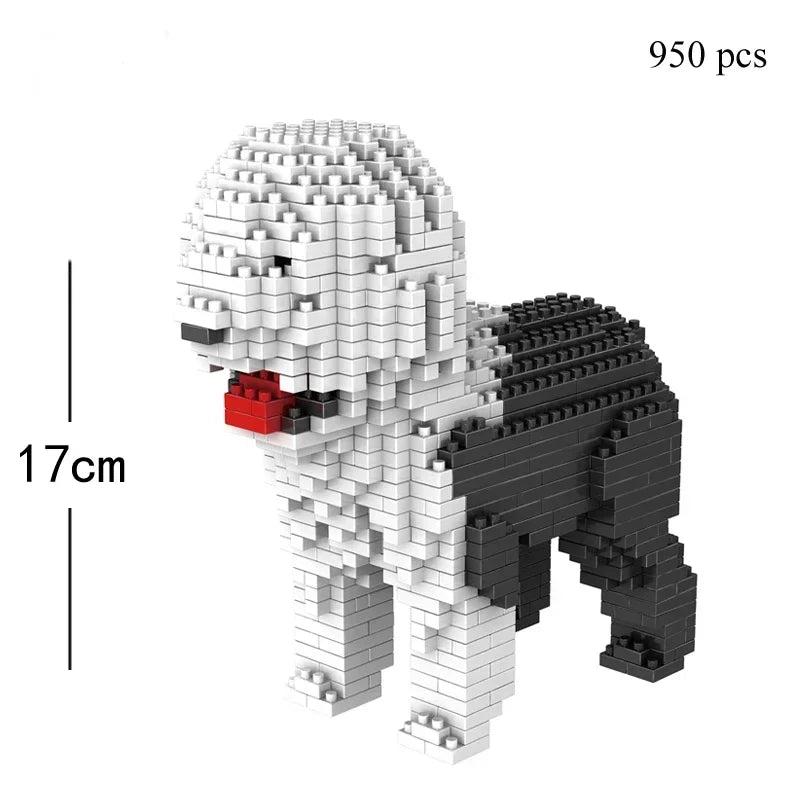 KNEW BUILT Dog Model Mini Building Block Toys